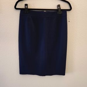 Ann Taylor Loft Navy Blue Pencil Skirt Size_2